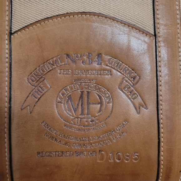 Vintage Marley Hodgson Ghurka Expediter No. 34 Canvas and Leather Briefcase.  - Picture 3 of 15